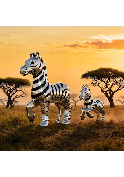 Metalmorphose Zebra Anahtarlık