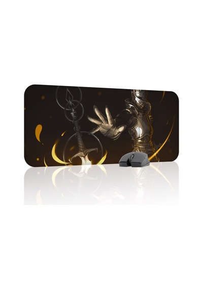 Demon's Souls Kaymaz Dikişli Kauçuk Oyuncu Mousepad V3 - 70x30 Xl Gaming Mouse Pad Fare Altlığı