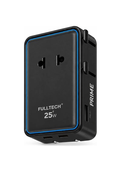 Fulltech Fc62 25w Gan Evrensel Seyahat Şarj Adaptörü - Çoklu Ülke Priz Dönüştürücü, 4'ü 1 Arada 1x Ac Priz, 2x Type-c, 1x Usb-a Siyah Fulltech Fc62 25w Gan Evrensel Seyahat Şarj Adaptörü - Çoklu Ülke Priz Dönüştürücü, 4'ü 1 Arada 1x Ac Priz, 2x Type-c, 1x Usb-a Siyah