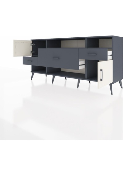Hyperion Konsol 3 Raflı 3 Çekmeceli 2 Kapaklı 176x44x83 Antrasit-aytaşı/antrasit Aytaşı/antrasit Hyperion Konsol 3 Raflı 3 Çekmeceli 2 Kapaklı 176x44x83 Antrasit-aytaşı/antrasit Aytaşı/antrasit