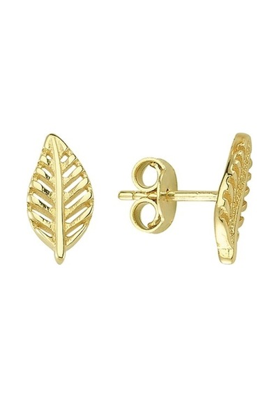 Goldkupe 14 Ayar Altın Yaprak Küpe 1,14 Gr-644