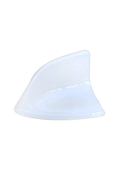 Zendar Oto Anten Dekoratif Jaws Balina Balık Sırtı Yapıştırma Süs Anteni 10Cm Beyaz Yes-055 B