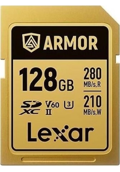 Lexar 128gb Lsdamgl128g-rnnng Pro Armor Gold 280mbs Read / 210mbs Write Sd Kart