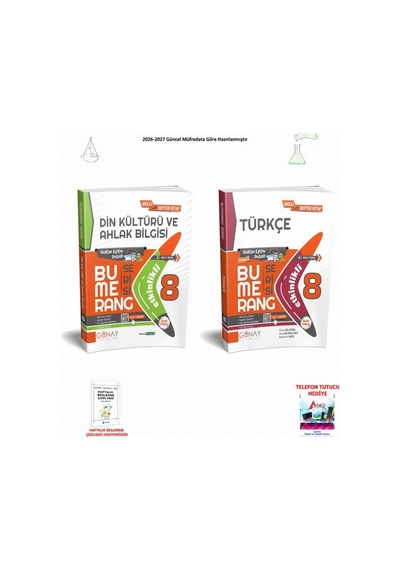 Günay 8. Sınıf Lgs Tüm Dersler 2 Kitaplı Başarı Seti Set 143