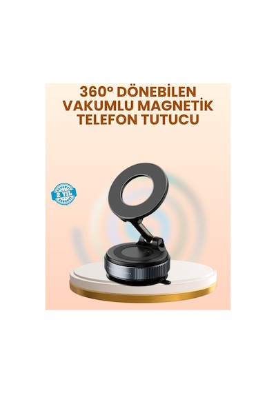 Vakumlu Manyetik Araç Telefon Tutucu Güçlü Tutuş - Hs08375879-6937 Renkli Renkli