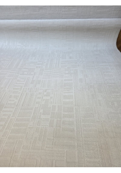 Elvey Home London Krem Dekoratif Bambu Akrilik Yumuşak Modern Özel Ölçü Salon Koridor Oturma Çocuk Odası Halısı 001-krem