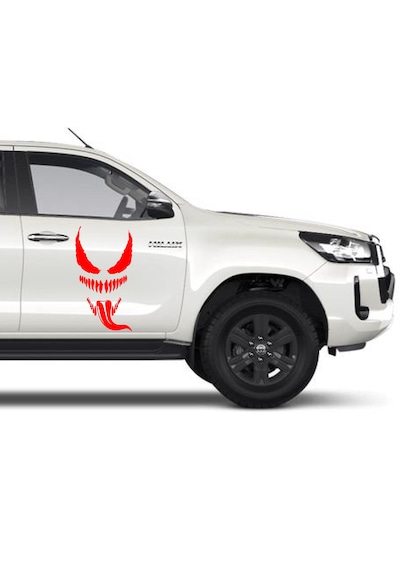 Venom Korkunç Öfke Sticker - Araba Oto Motosiklet Karavan Cam Sticker - 00138 15x8 Cm