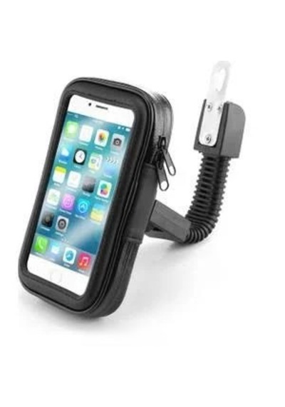 Motosiklet Telefon Tutacağı Ayna Bağlantılı Su Geçirmez