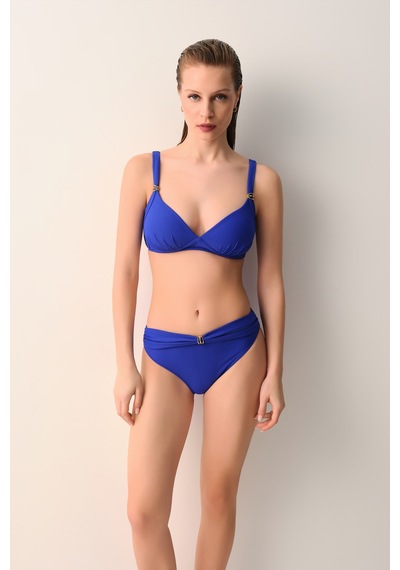 Suwen Jenny Aksesuar Detaylı Bikini Alt Sb26475353353 Mavi