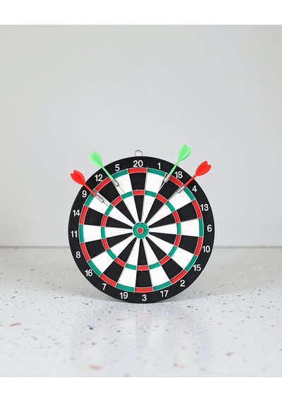 Dart Tahtası 17 İnç Profesyonel Dayanıklı Yapı 4 Metal Ok