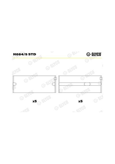 Glyco H084.5 Std Ana Yatak Audı 79.5mm 1y -