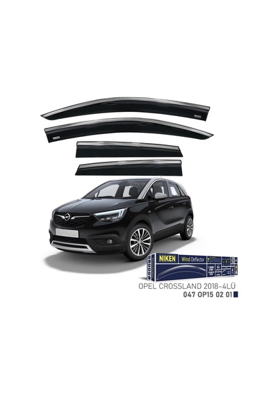 Opel Crossland X Niken Kromlu Cam Rüzgarlığı 4lü Set 2018 ve Üstü
