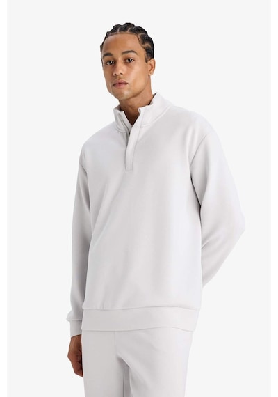 Defacto Defactofit Standart Fit Dik Yaka Modal Sporcu Sweatshirt E9772ax25augr184 Gri