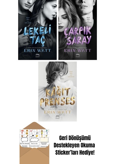 Royal Serisi Kutulu Set 3 Kitap + Paramparça Prens Royal Serisi 2. Kitap + Kâğıt Prenses Royal Serisi 1. Kitap