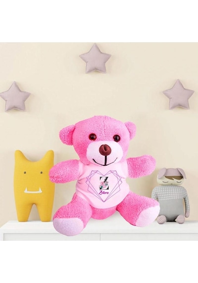 Kişiye Özel Peluş Pembe Ayı Hk2541