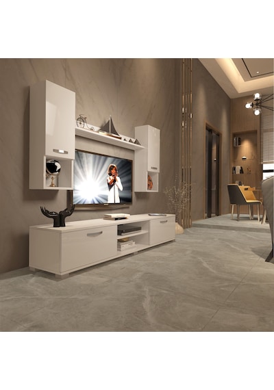 Decoraktiv Eko 5da Mdf Dvd Tv Ünitesi Tv Sehpası Beyaz