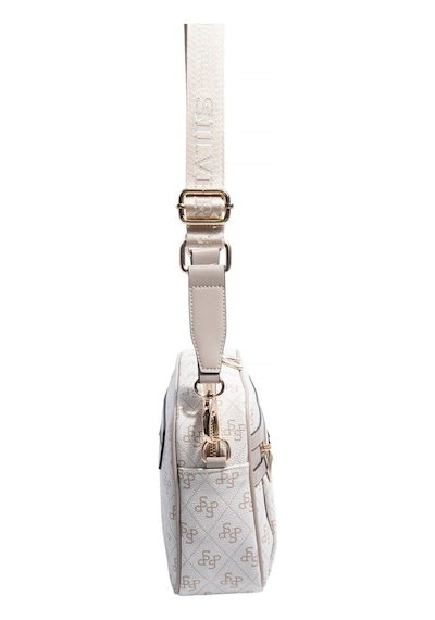 Silver Polo Sp1280 Kadın Çapraz Çanta Monogram Bej-kum