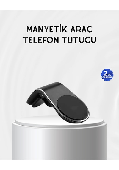 Araç İçi Manyetik Telefon Tutucu Güçlü Klipsli Ve 360 Derece Ayarlanabilir 1 Adet