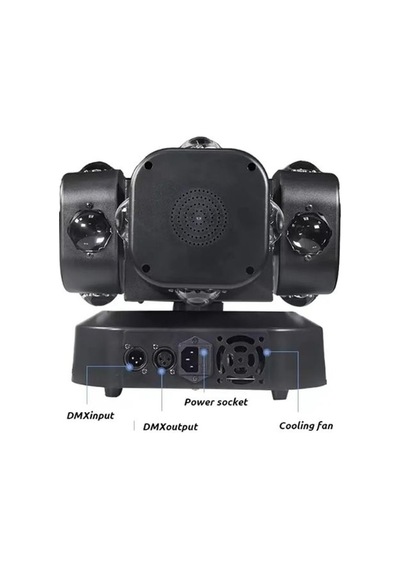 Dj Disko 200w Led Lazer Hareketli Kafa Işık 16x Dönen Işın Rgb Sahne Işığı