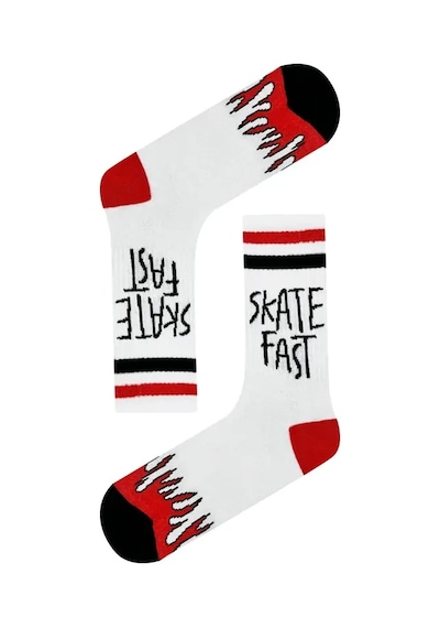 Shout Unisex Skate Fast Or Go Home One Size Sock-skatefast