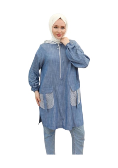 Armine Kot Mavi Tunik 473 İndigo