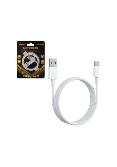 Weko Wk-29908 Beyaz 1 Metre Usb To Type-c Şarj - Data Aktarım Kablosu Standart