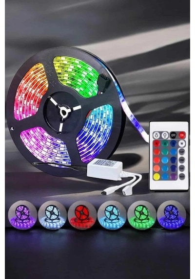 Led Işık 5 Metre Şerit Led Rgb Işıklı 65555673