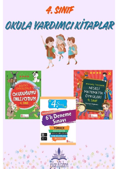 Ata 4.sınıf Okula Yardımcı Okuduğumu Anlıyorum- Neşeli Matematik Öyküleri+ 6 Lı Deneme Sınavı