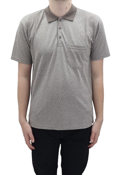 Santa Dmctekstil Erkek Jakarlı Desenli Klasik Kesim Rahat Kalıp Tek Cepli Polo Yaka T-shirt Kahverengi Santa Dmctekstil Erkek Jakarlı Desenli Klasik Kesim Rahat Kalıp Tek Cepli Polo Yaka T-shirt Kahverengi