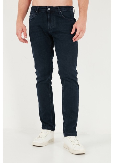 Buratti Pamuklu Normal Kalıp Normal Bel Jeans Erkek Kot Pantolon 2213f08parma Koyu Lacivert