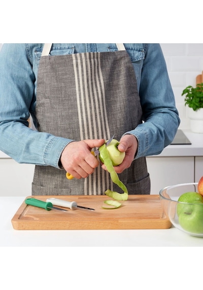 Ikea Uppfylld 3 Parça Soyma Bıçağı Seti 8 Cm Yeşil - Sarı - Beyaz Çok Renkli