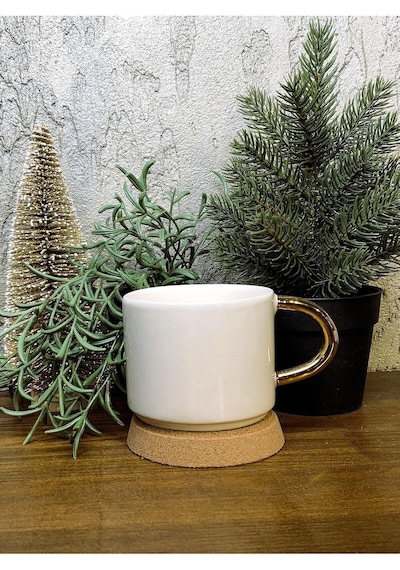 24 Ayar Altın Dekorlu,yeni Yıl Yılbaşı Noel Baston Şeker Kabartmalı, El Yapımı Hediyelik Mug Beyaz - Çok Renkli 24 Ayar Altın Dekorlu,yeni Yıl Yılbaşı Noel Baston Şeker Kabartmalı, El Yapımı Hediyelik Mug Beyaz - Çok Renkli
