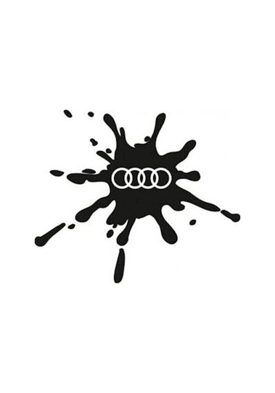 Audi İçin Uyumlu Aksesuar Damla Tasarım Oto Yakıt Depo Kapağı Sticker 2 Adet 12 10 Cm