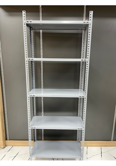 Uzman Grup Raf Çelik Raf-5 Raflı 2Metre 31X75 Çelik Raf-Depo Rafı Galvaniz