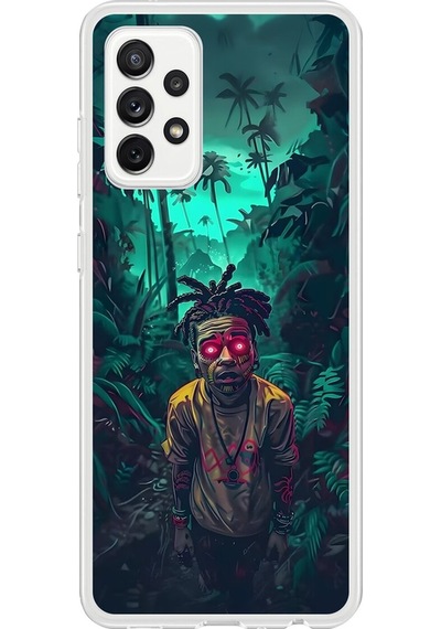 Samsung Galaxy A72 Uyumlu Şeffaf Kılıf Aesthetic 7 Tasarımlı