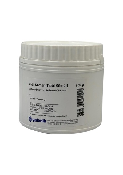 Galenik Aktif Kömür Tıbbi Kömür 250 Gr
