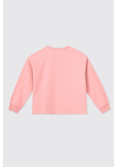 Panço Kız Çocuk Pudra Sweatshirt 2521gk08055 Pembe