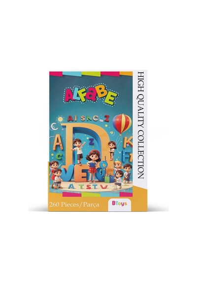 Btoys 260 Parça Puzzle Alfabe 9075