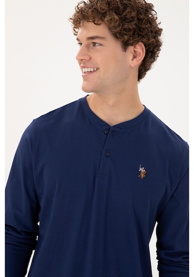 U.s. Polo Assn. Erkek Lacivert Pijama Takım 50301731-vr033 Lacivert