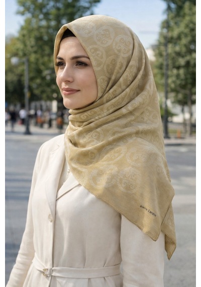 Pierre Cardin Lyocell Naia Rivela Şal 6080200-961 Bej Gold Bej Gold