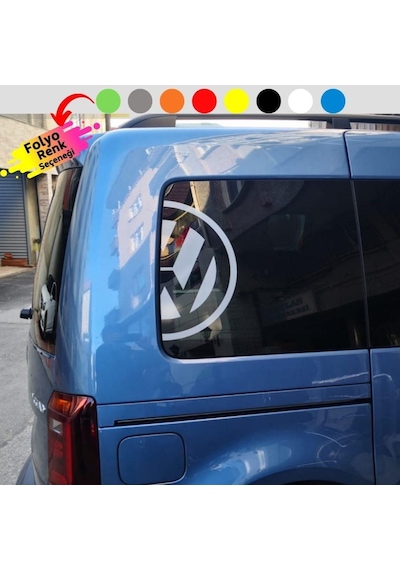 Volkswagen Yarım Logo Yan Cam Sticker (2 Adet)