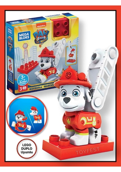 Mega Bloks Paw Patrol The Mighty Movie Film Karakter Lego Figürleri - Marshall - 1