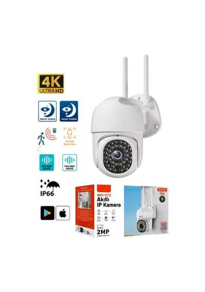 Miaxtreme 1080p 2mp Wifi Ip66 Su Geçirmez Gece Görüşlü Hareket Sensörlü Yoosee Türkçe Güvenlik Kamerası