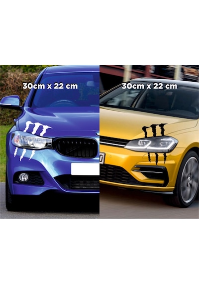 Monster Pençe - Far Ve Cam Sticker