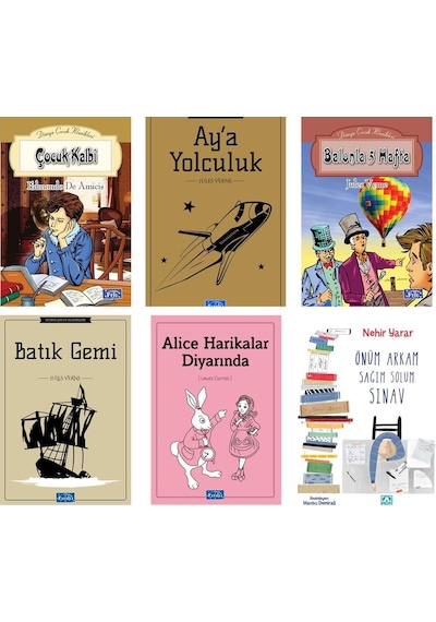 Önüm Arkam Sağım Solum Sınav Otaokul 6 Kitap Okuma Seti
