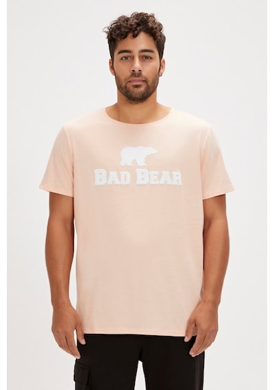 Bad Bear Erkek Pembe Yuvarlak Yaka Tişört 190107002-PCH Pembe