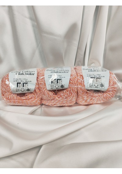 Baby Cotton Multicolor El Örgü İpi 3 Adet - 5205