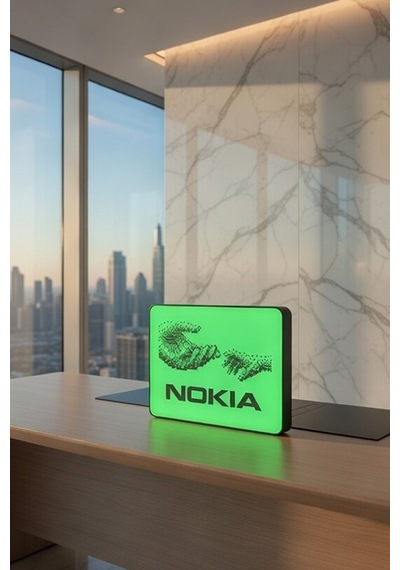 Nokia Nostalji Tasarımlı Dekoratif Aydınlatma Gece Lambası 23x20cm Çok Renkli