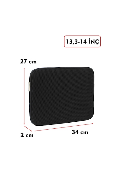 Macbook Air Pro 13 & 13.3-14 inç File Laptop Kılıfı 185 gr Tüm Marka ve Modeller İle Uyumludur Siyah