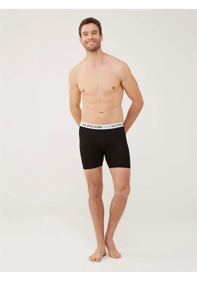 U.s. Polo Assn. 80453 Erkek Siyah Tekli Uzun Paçalı Boxer Siyah